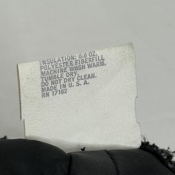 Vintage Zero-Zone Bib Overalls Mens Medium Black Insulated Snow Made USA 80s - Picture 10 of 11